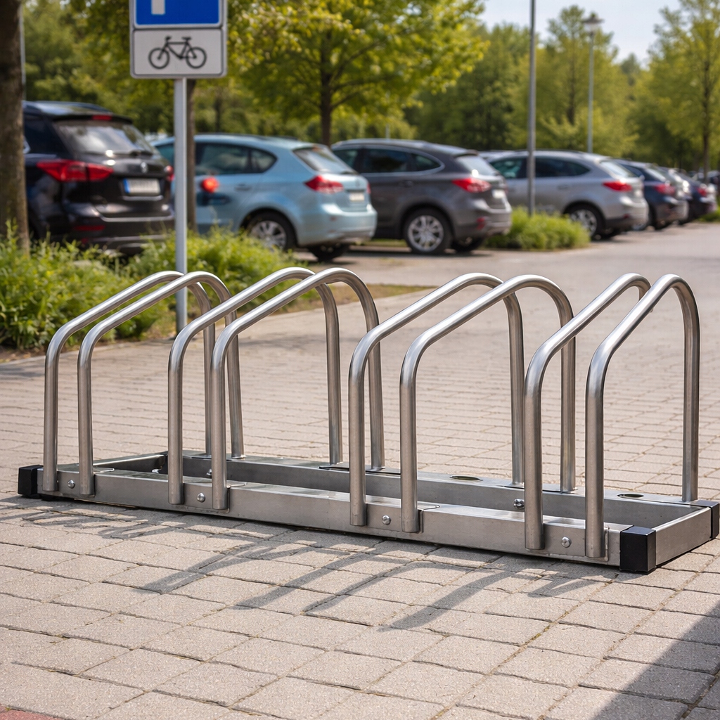 Dviračių stovas BIKE Metalinis laikiklis 4 dviračių stovams. Tvirtas ir tvirtas