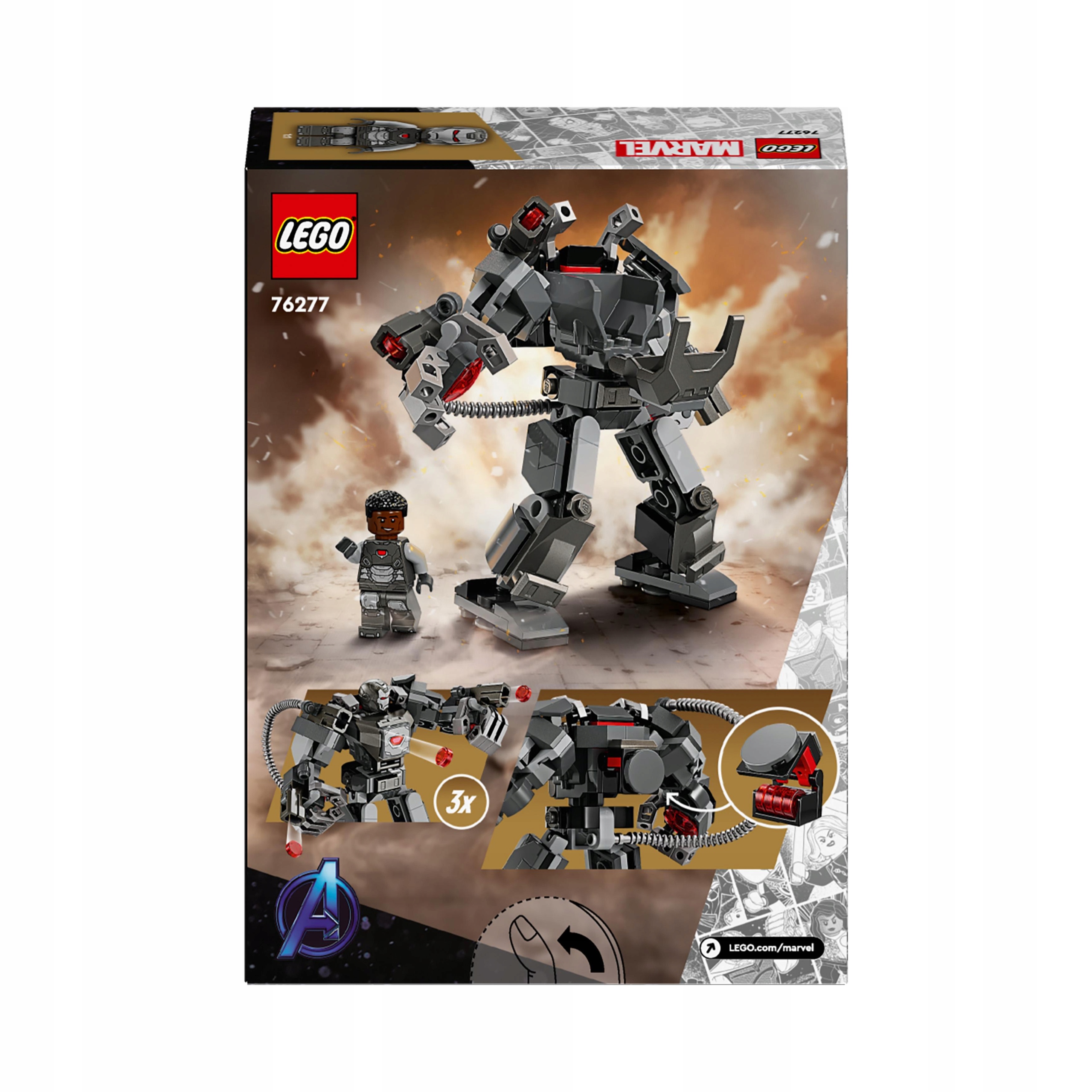 LEGO Marvel Super Heroes War Machine mechaninė šarvai 76277