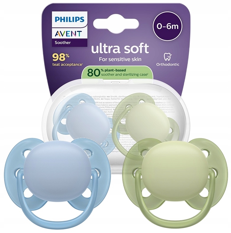 Philips Avent čiulpikas berniukui 0-6 mėn. 2 vnt.