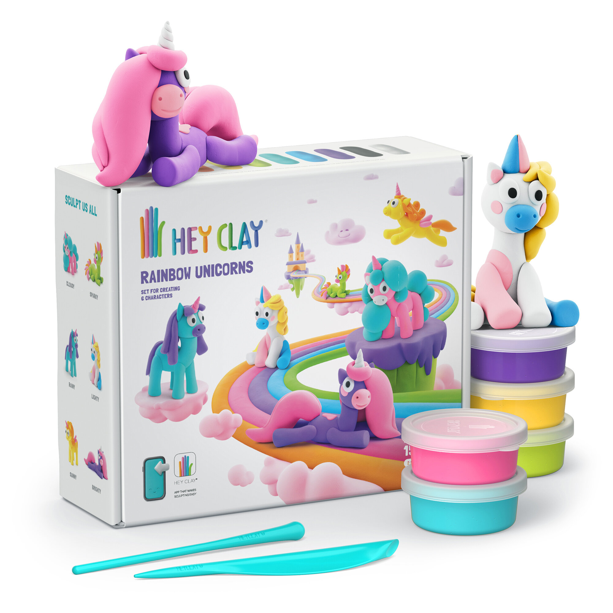 TM Toys Hey Clay plastilina vienaragiai HCL15028CEE