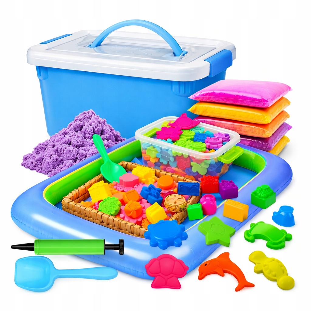Kinetic Sand 3kg Magic Set Formelės Mentele Sandbox Children XL