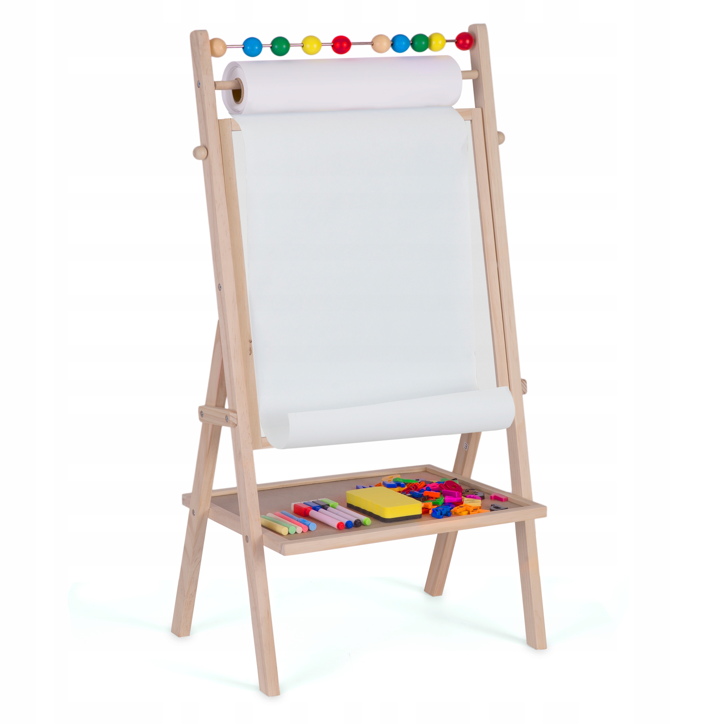 DVIpusė MAGNETINĖ MAGNETINĖ KREIDOS LENTA + POPIERIUS IR PRIEDAI