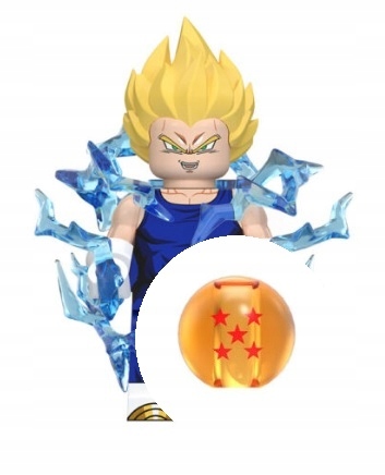 Vegeta SSJ iš Dragon Ball minifigūrėlė kaladėlėms