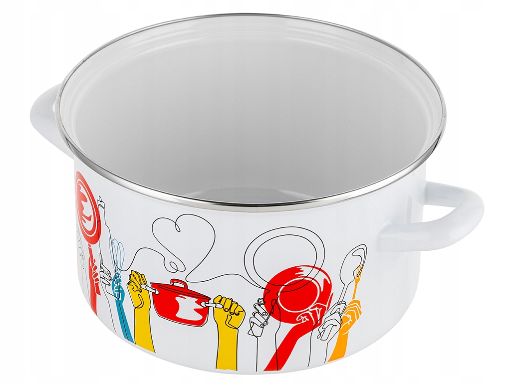 Emaliuotas puodas PEPITO ENAMEL PLESZEW 22 CM 4,7L