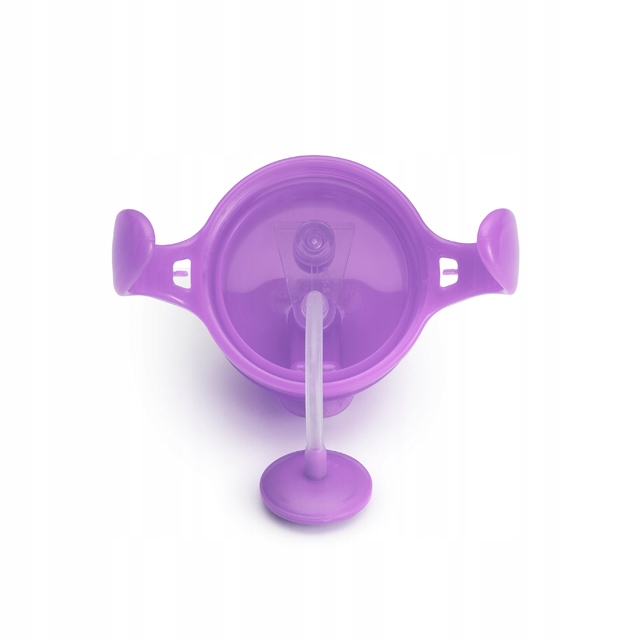 Munchkin puodelis su apsvariniu šiaudeliu 207 ml, violetinis