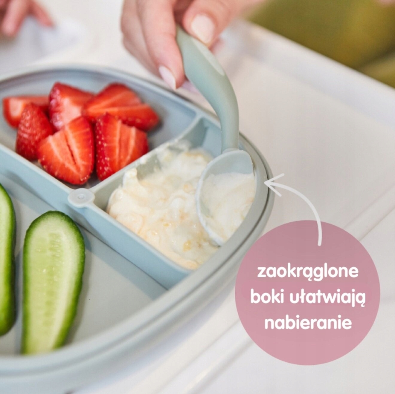 B.BOX Blush Rožinė lėkštė