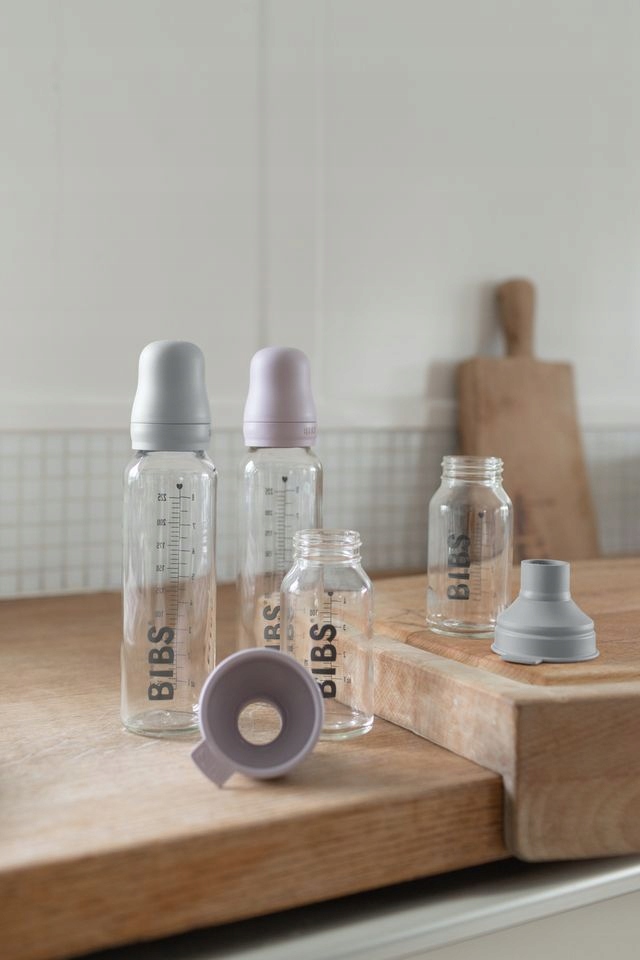 Bibs butelis vaikui, 225 ml, antikolikas, stiklas
