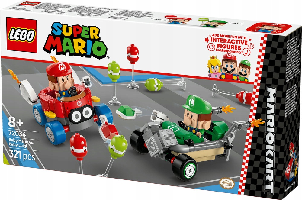 Lego Super Mario 72034 Mario Kart Baby Mario Luigi