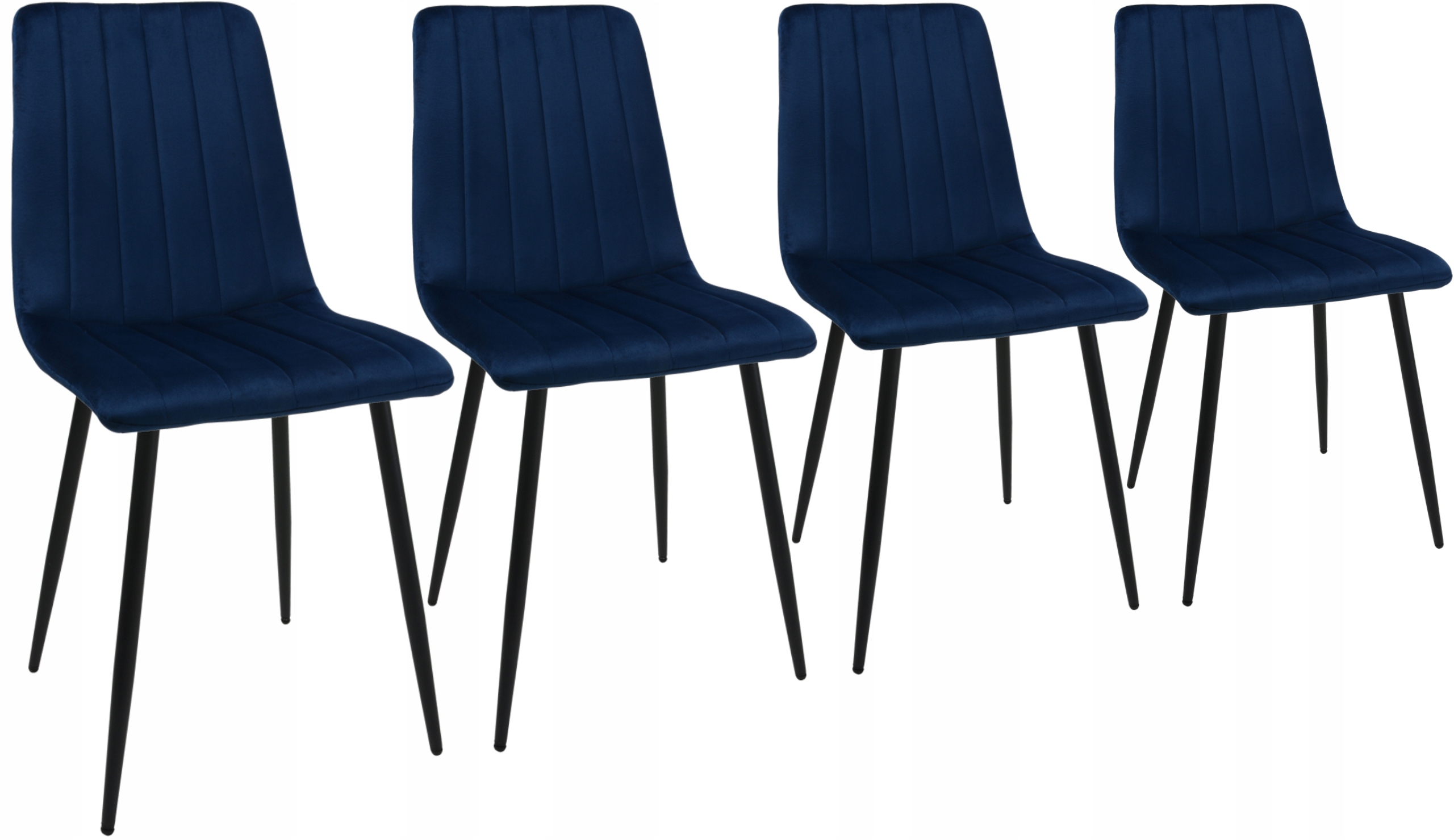 4 DankorDesign AXA kėdžių rinkinys, tamsiai mėlynas