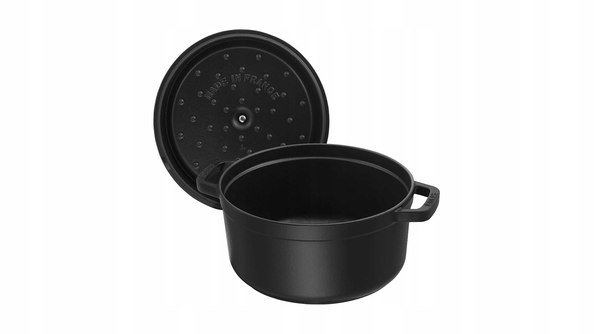 Apvalus ketaus puodas STAUB 40509-485-0 - juodas 1,7 ltr