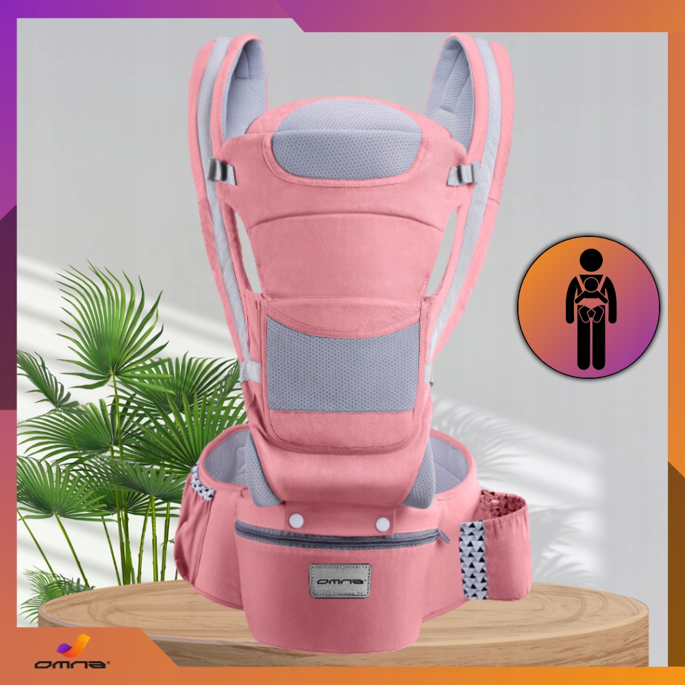 15 viename nešynė, ergonomiška nešynė ant klubų, 25 kg sėdynė
