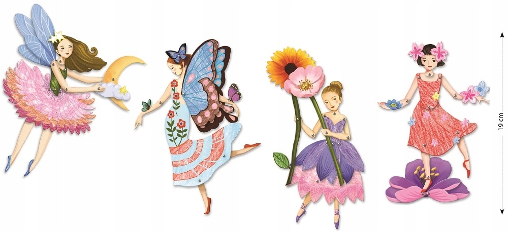 Djeco MOVING FAIRY CHARACTERS rinkinys