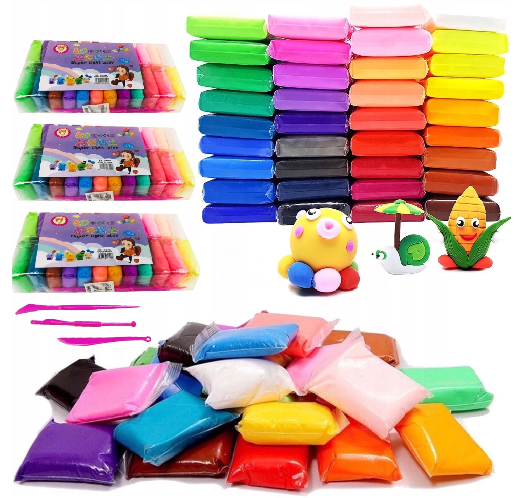 Plastmasinė masė Magic, 108 vnt., minkšta
