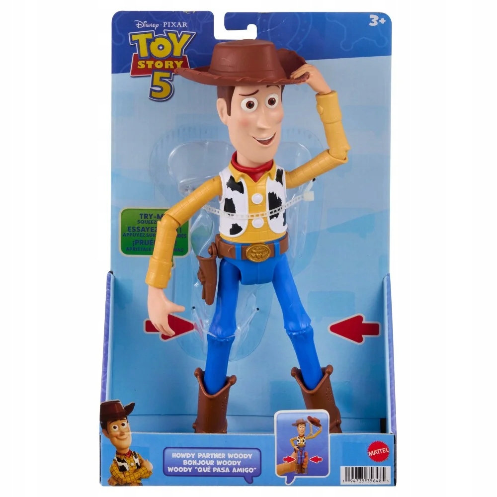 Mattel Toy Story 5 Woody figūra 30 cm su kepure