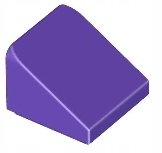 LEGO violetinė plytelė 1x1 10 vnt.