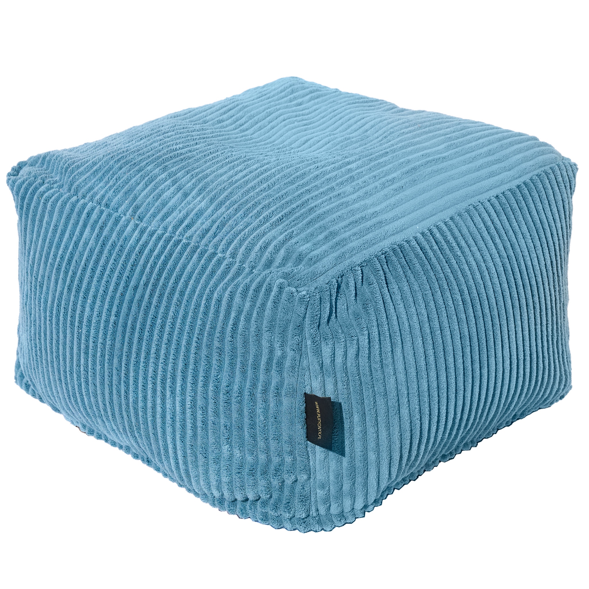 MODERNUS PUFF POUF SEAT 40 CM Kvadratas SVETAINEI MINKŠTAS PĖDŲ ATRAŠTAS
