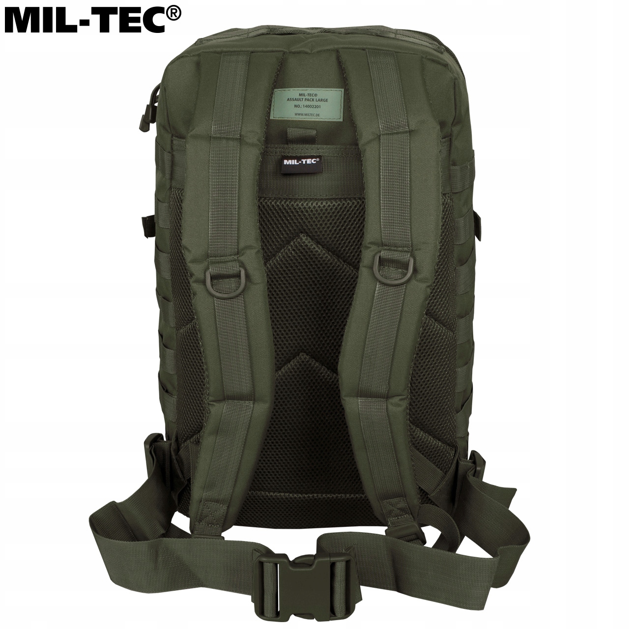 Mil-Tec Assault karinė taktinė turistinė kuprinė 36L alyvuogių