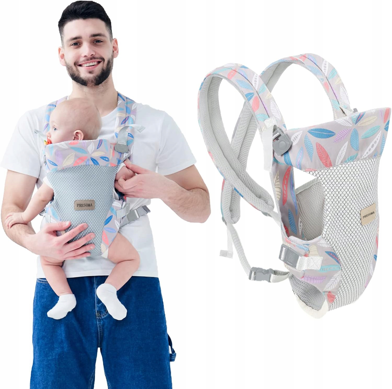 Wrap Cabrio 4 viename nešiojamasis nosidis iki 15 kg