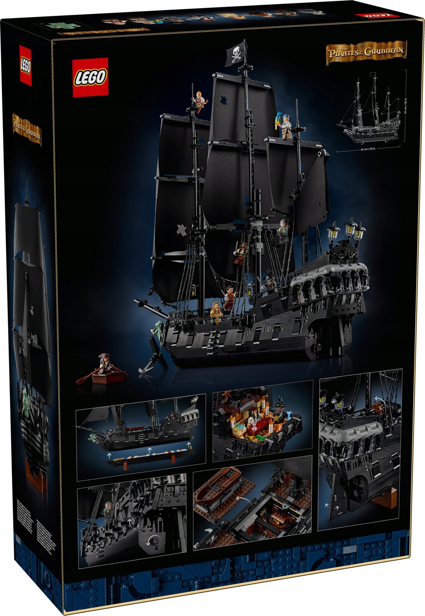 LEGO 10365 ICONS – kapitono Džeko Žvirblio piratų laivo modelis
