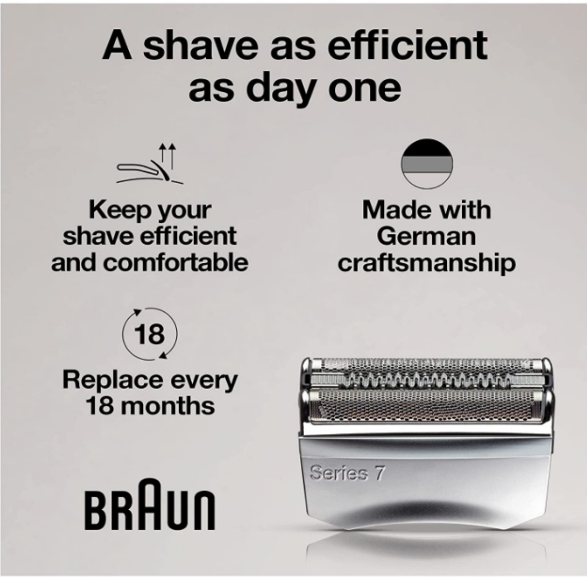 Braun Series 7 70S ORIGINAL Pakaitinė elektrinės skutimosi galvutė