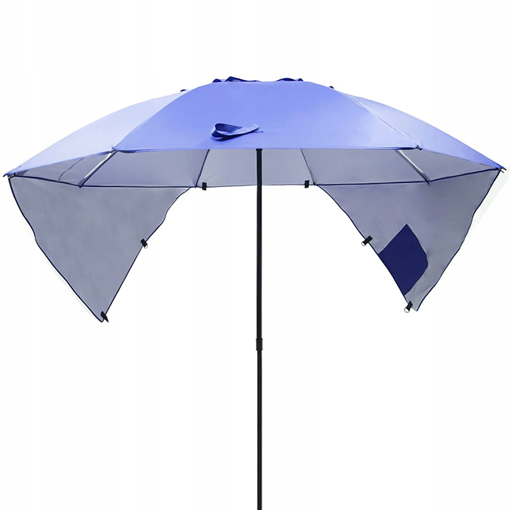 PAPLŪDŽIO SkėTIS 2IN1 PALAPINĖ SU UŽDĖGIMAIS 240cm BEACH OASIS UV50+ MĖLYNA