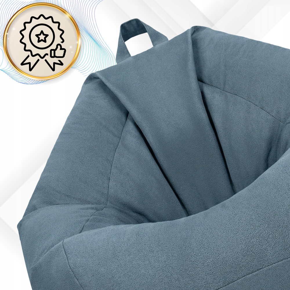 PUFA BAG XXL VELUR 120 CM MĖLYNA