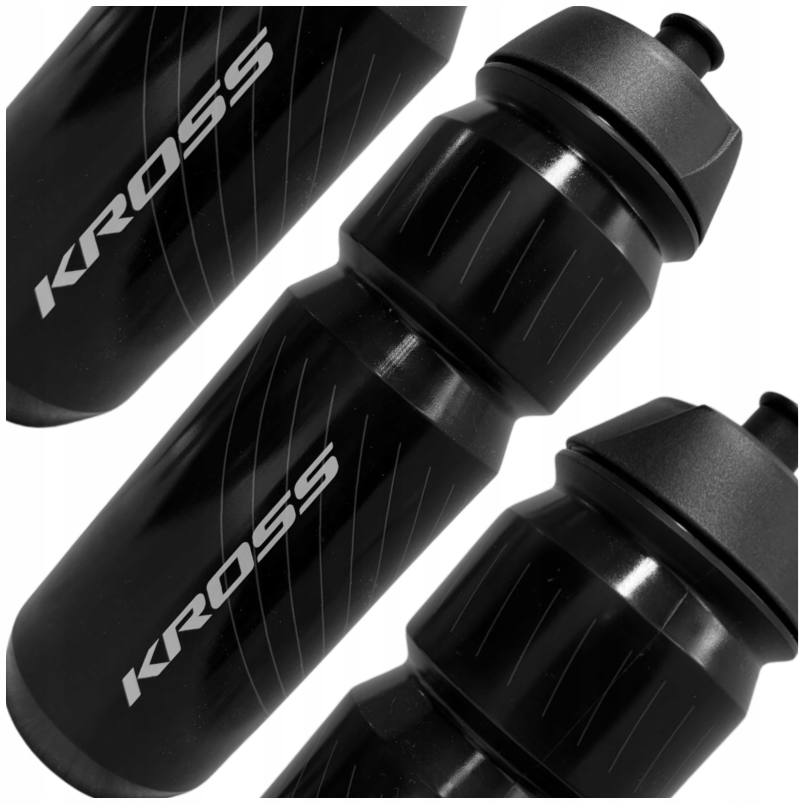 Kross 750 ml bidonas su juoduoju krepšiu