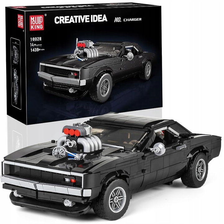 Mould King 10028 Dodge Charger automašina 1439 el.