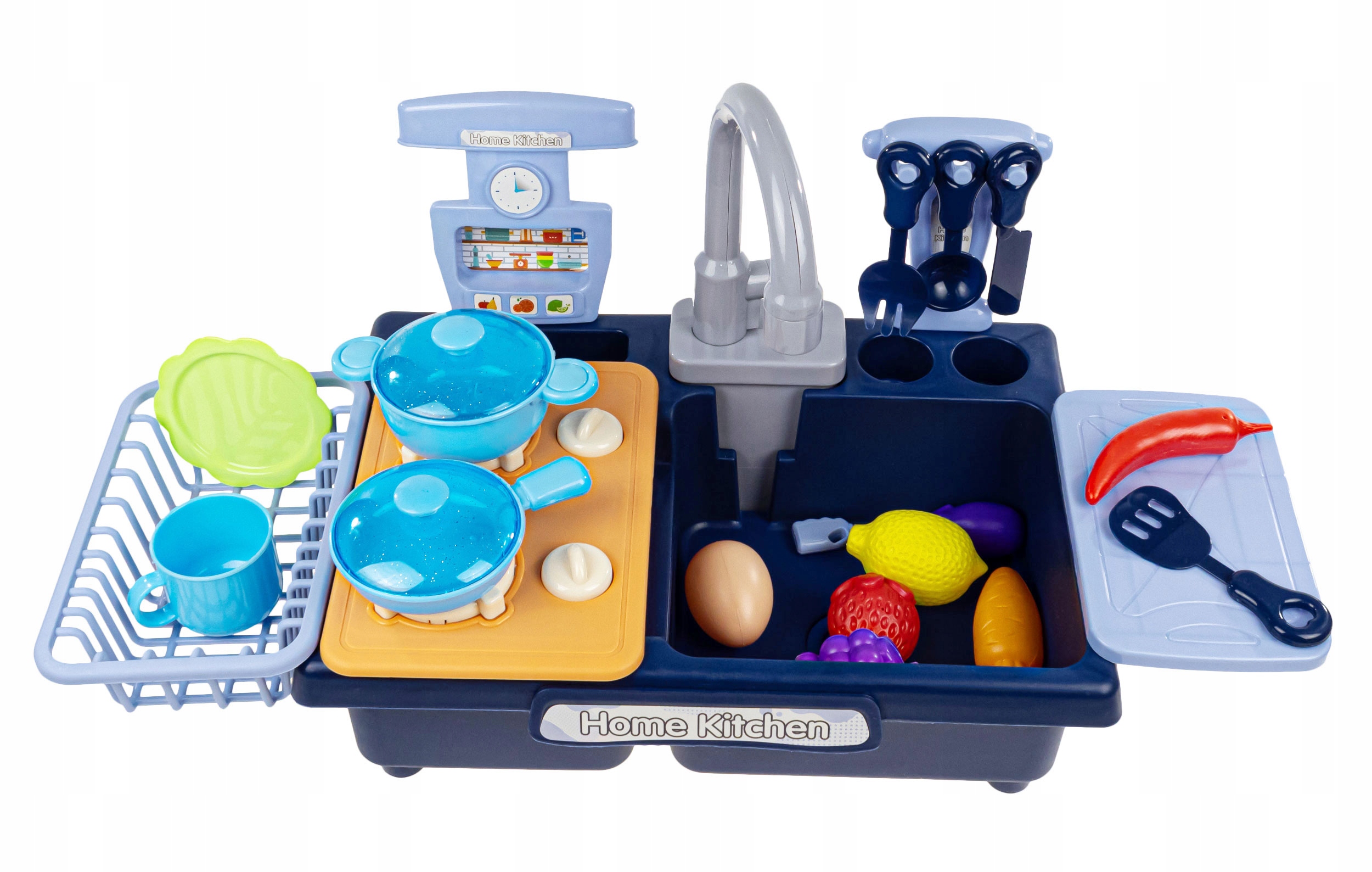 click4TOYS virtuvės kriauklė vaikams 2 in 1