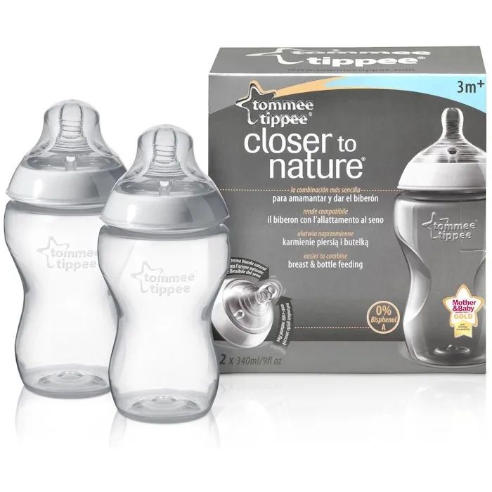 Tommee Tippee buteliai 340 ml komplektas iš 2 vnt