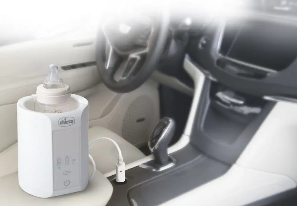Chicco 2 viename daugiafunkcis butelių šildytuvas su automobiliniu kištuku