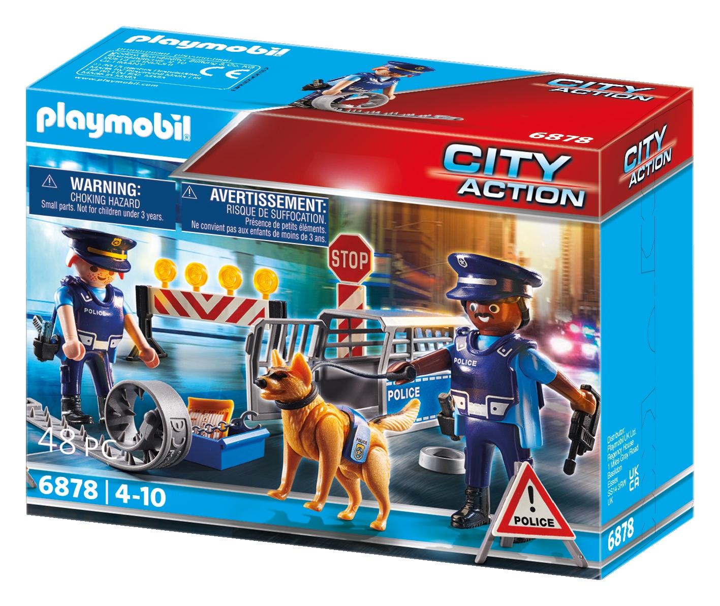 Playmobil City Action 6878 policijos blokada su šuniu