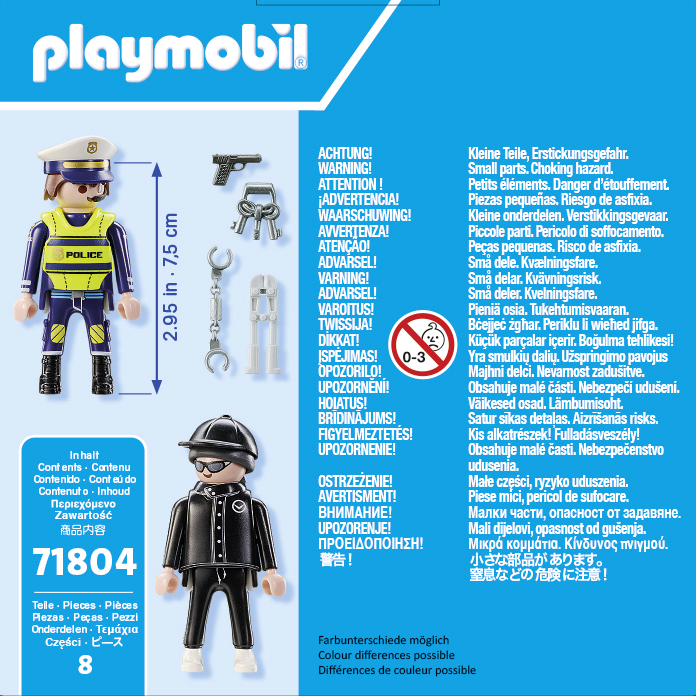 Playmobil 71804 policininkas ir vagis figūrėlės