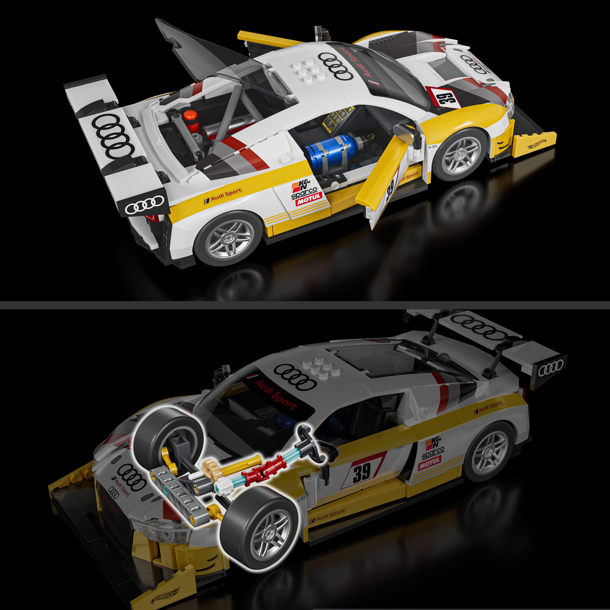 Mattel Brick Shop Audi R8 LMS 820 elementų
