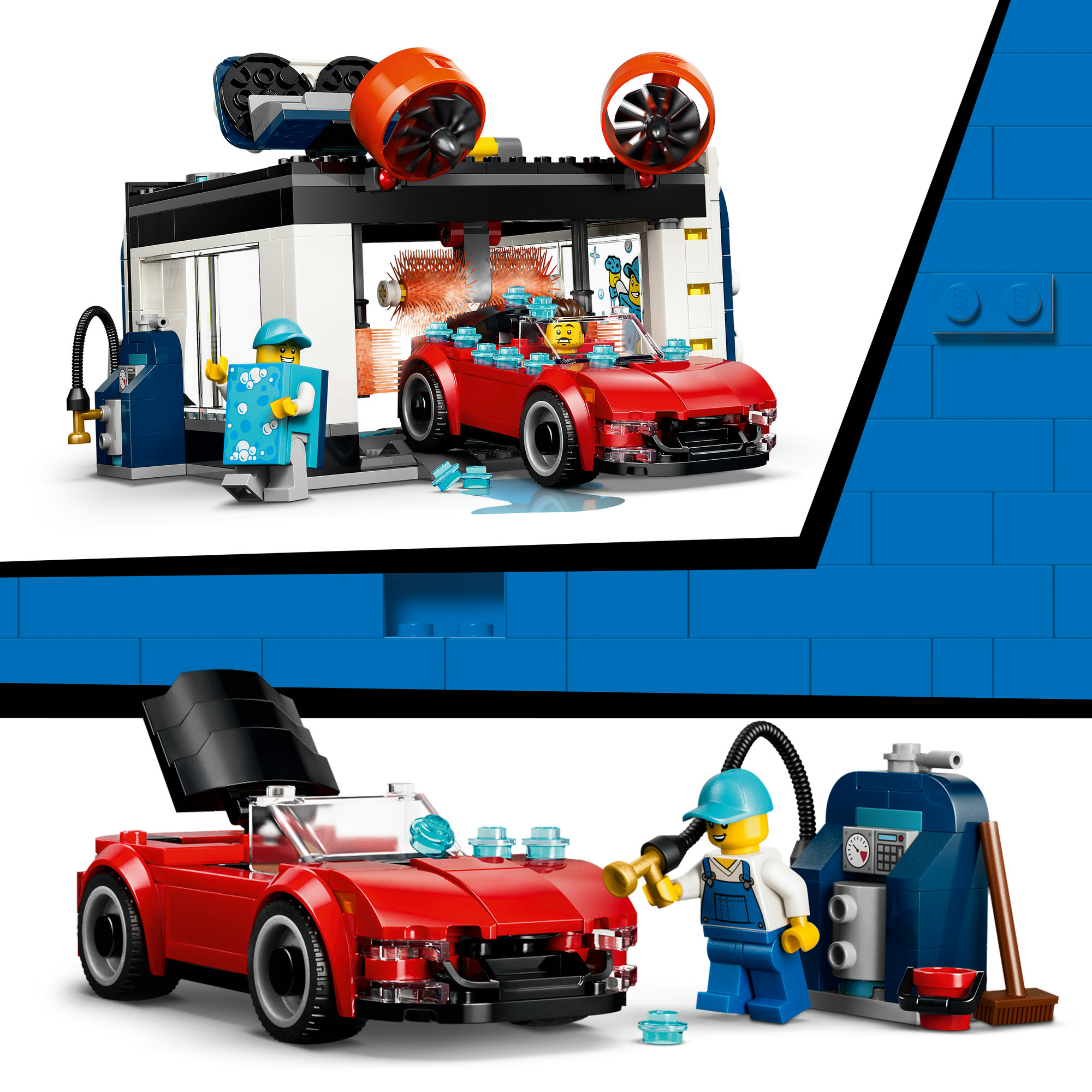 LEGO City automatis automobilių plovykla 60497