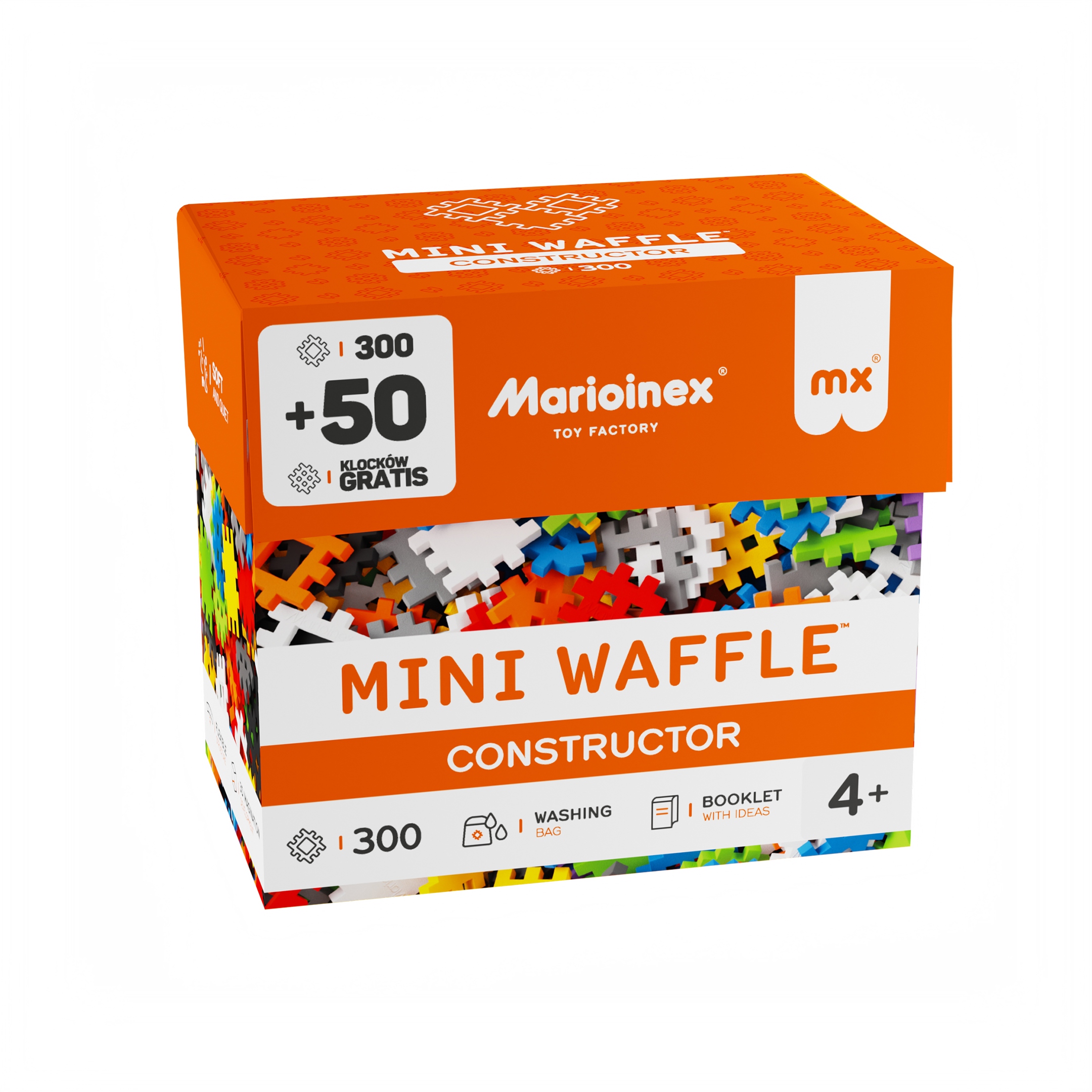 Marioinex Mini Waffle konstruktorius 350 elementų
