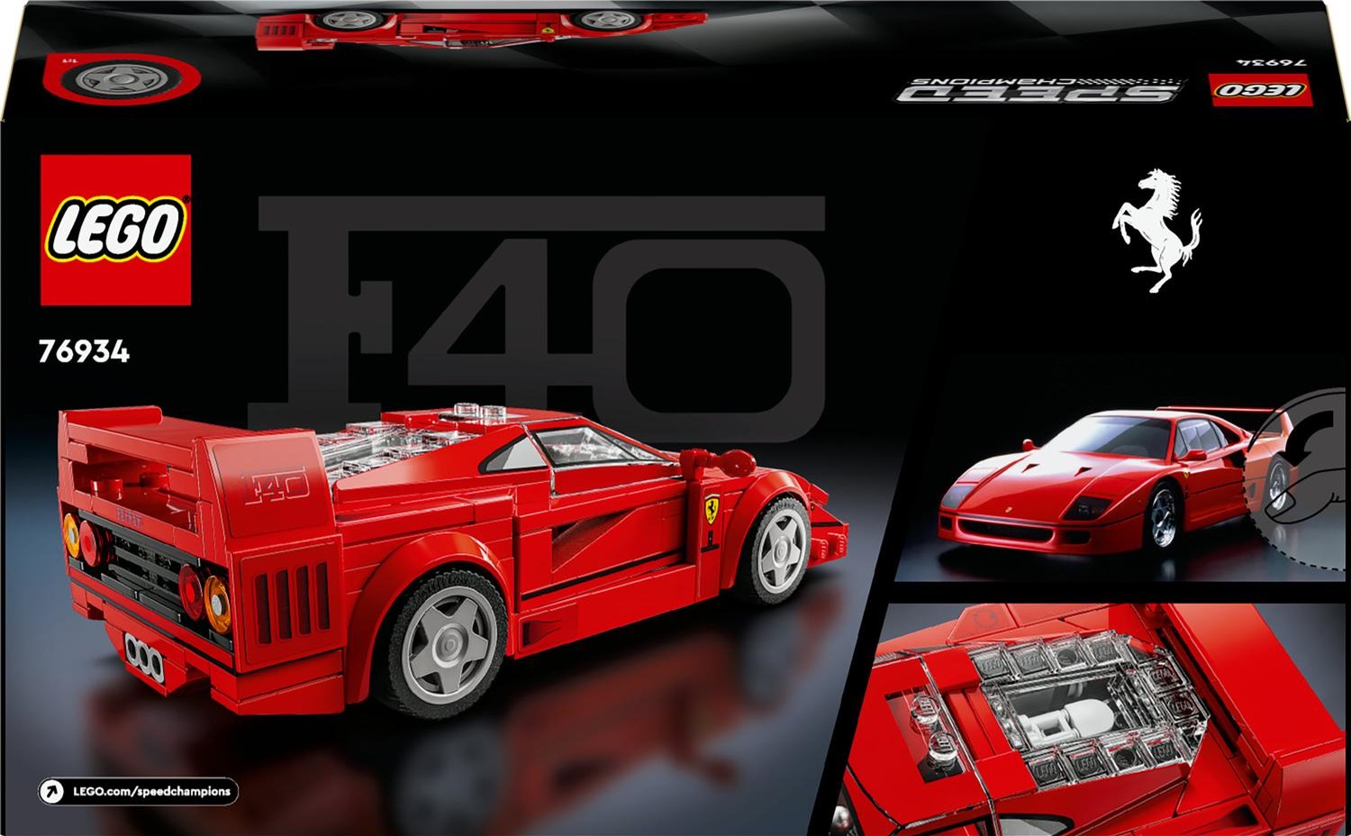 LEGO 76934 Speed Champions Ferrari F40 superautomobilis