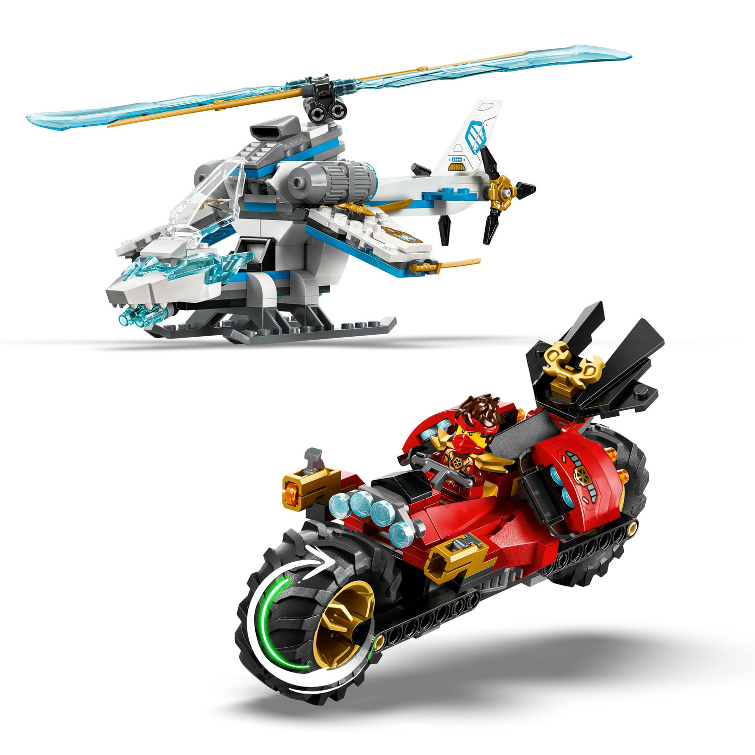 LEGO Ninjago 71857 bitva: medžio namelis su transportu