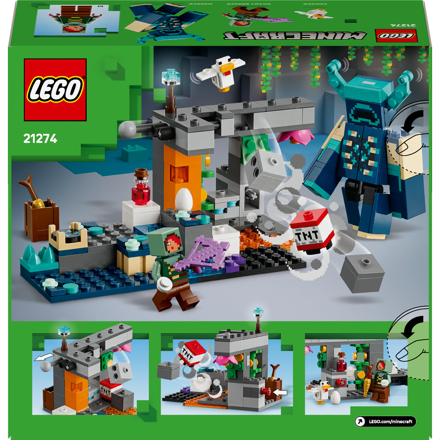 LEGO Minecraft sargybinis – 21274, klockai