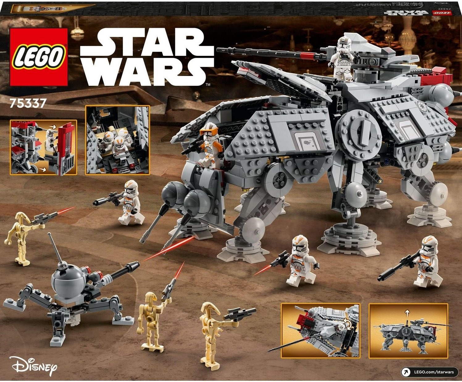 Lego Star Wars 75337 AT-TE žeminė krochuojanti mašina
