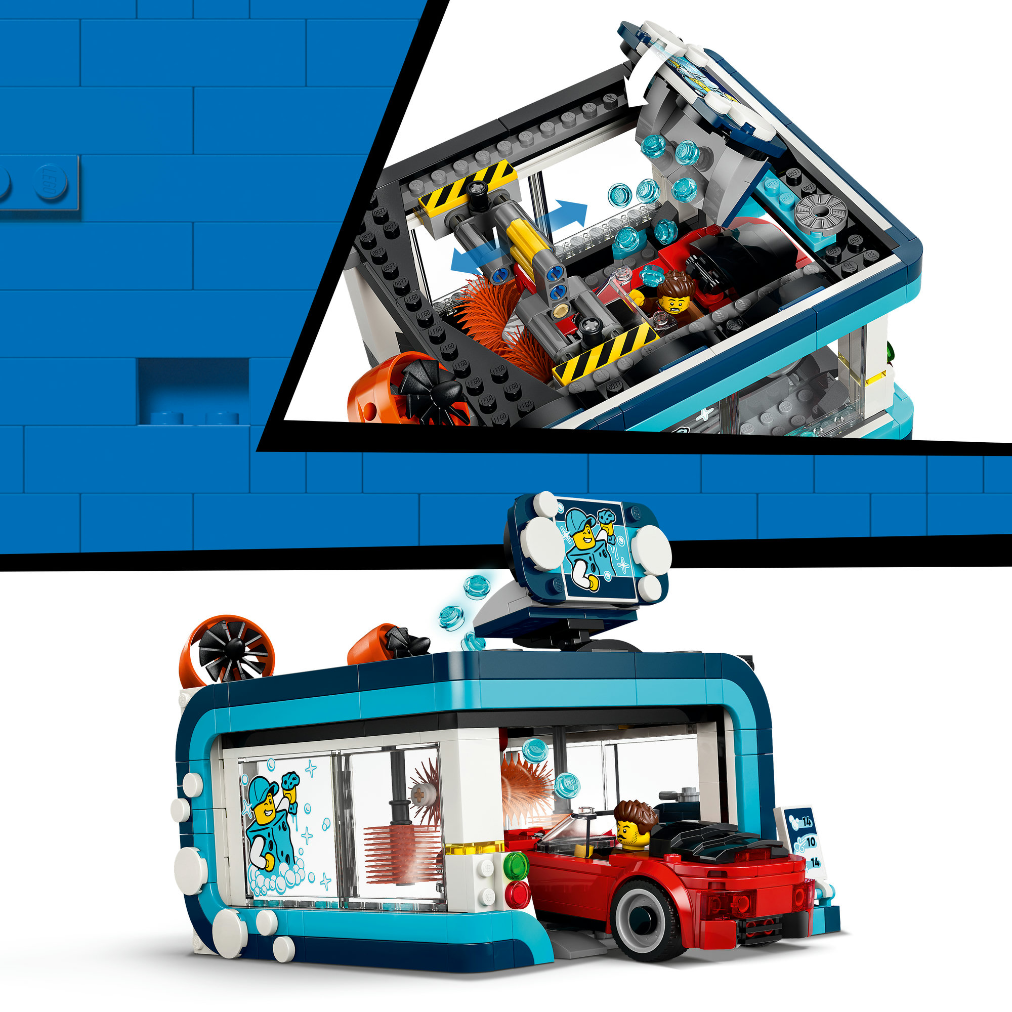 LEGO City automatis automobilių plovykla 60497