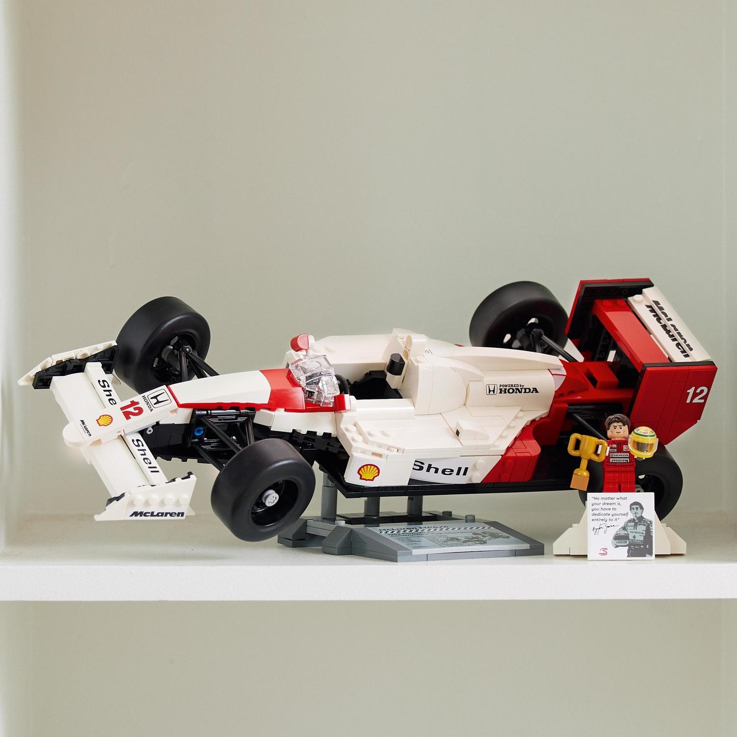 LEGO ICONS McLaren MP4/4 ir Ayrton Senna 10330