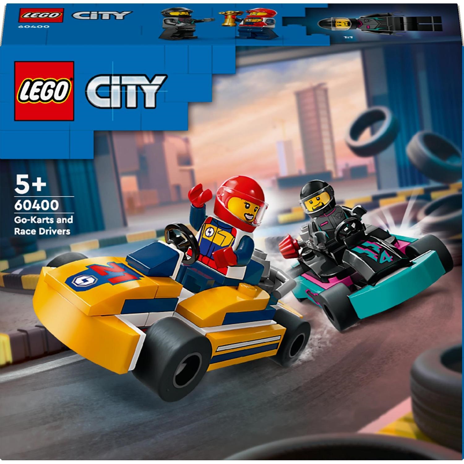 LEGO City 60400 kartingas ir lenktynininkai