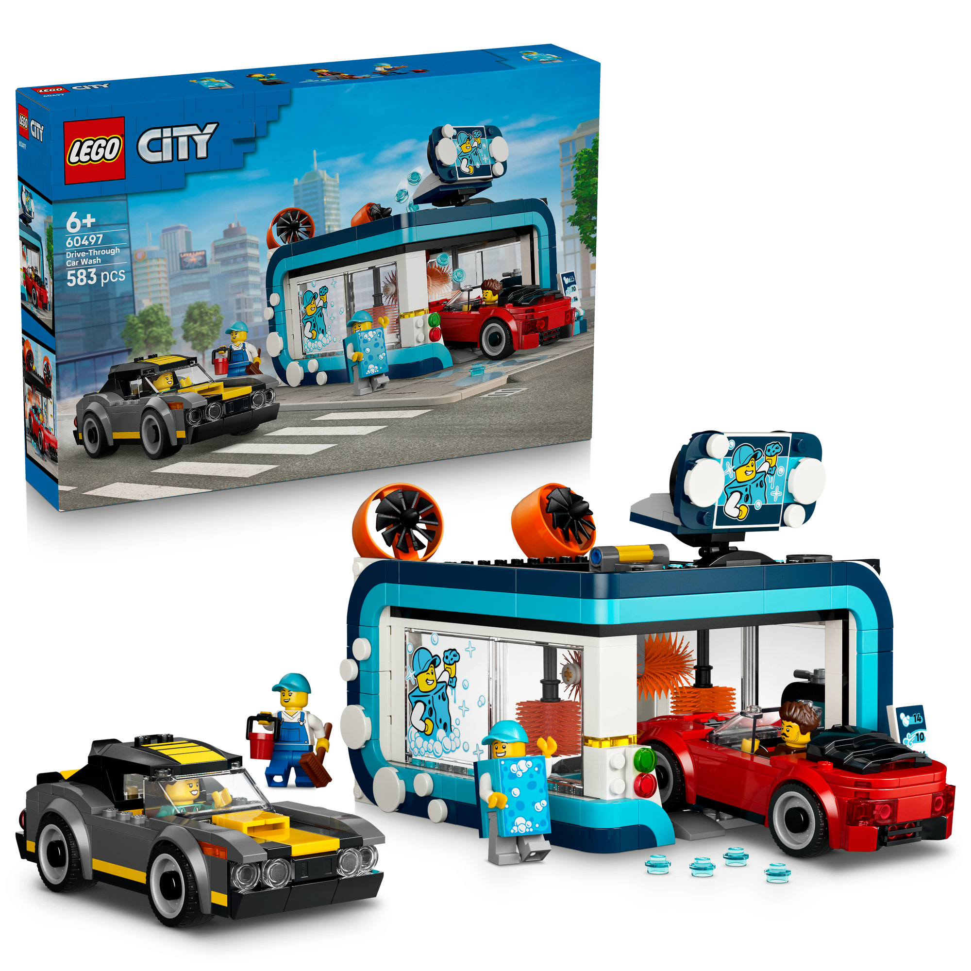 LEGO City automatis automobilių plovykla 60497