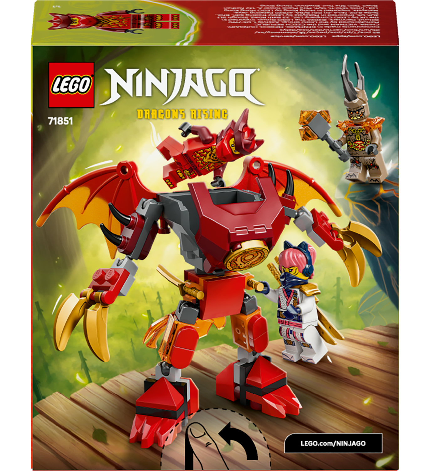 LEGO Ninjago 71851 drakoninis mechas Kaia