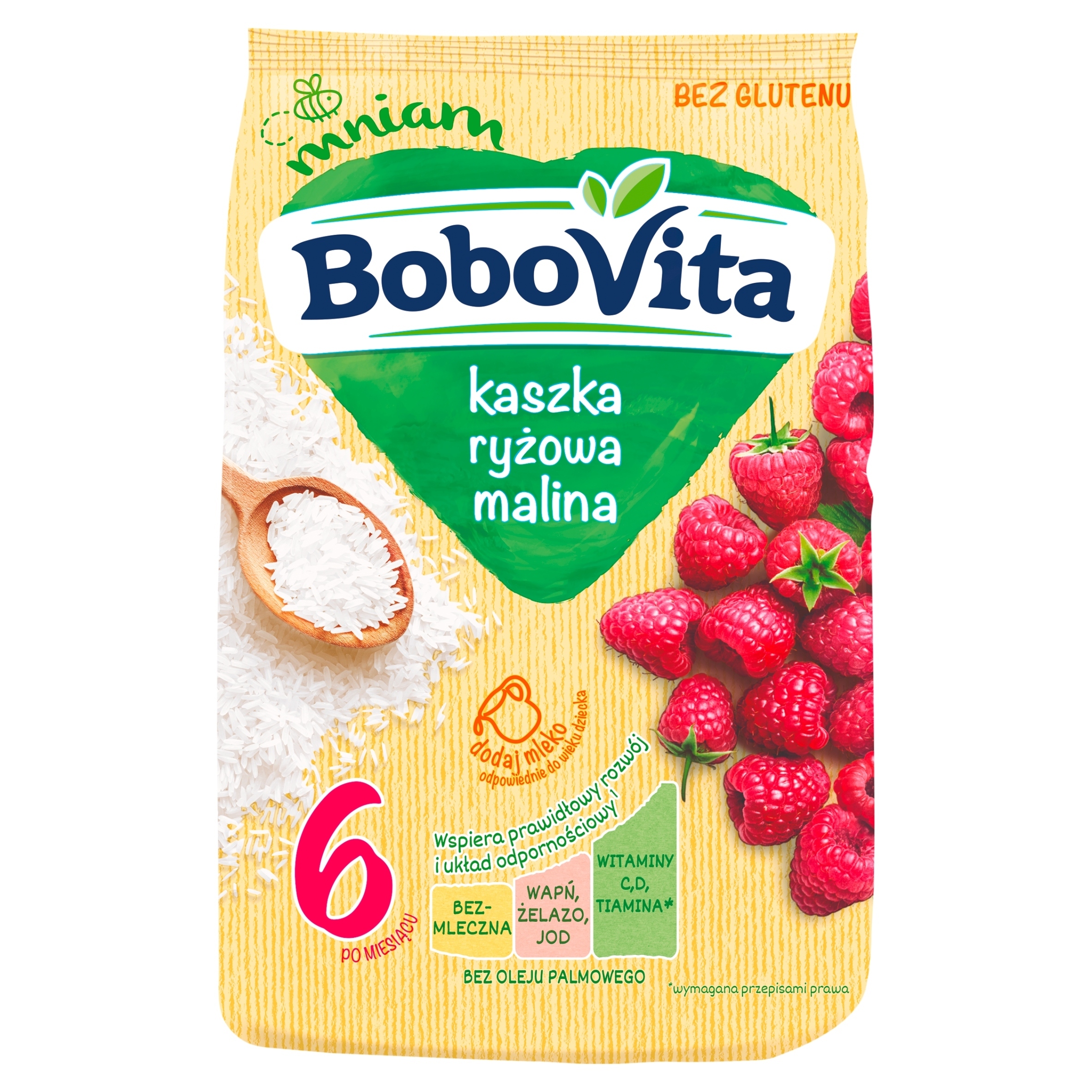 BOBOVITA BE PIENO RYŽIŲ GRŪGŲ AVŲ BE GLIUTIO 180g