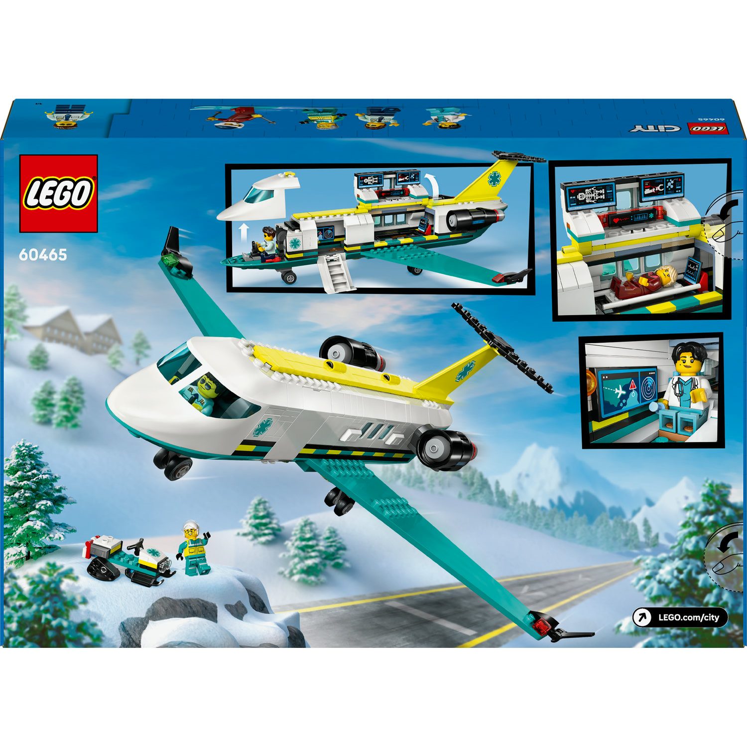 LEGO City gelbėjamojo lėktuvo rinkinys 60465