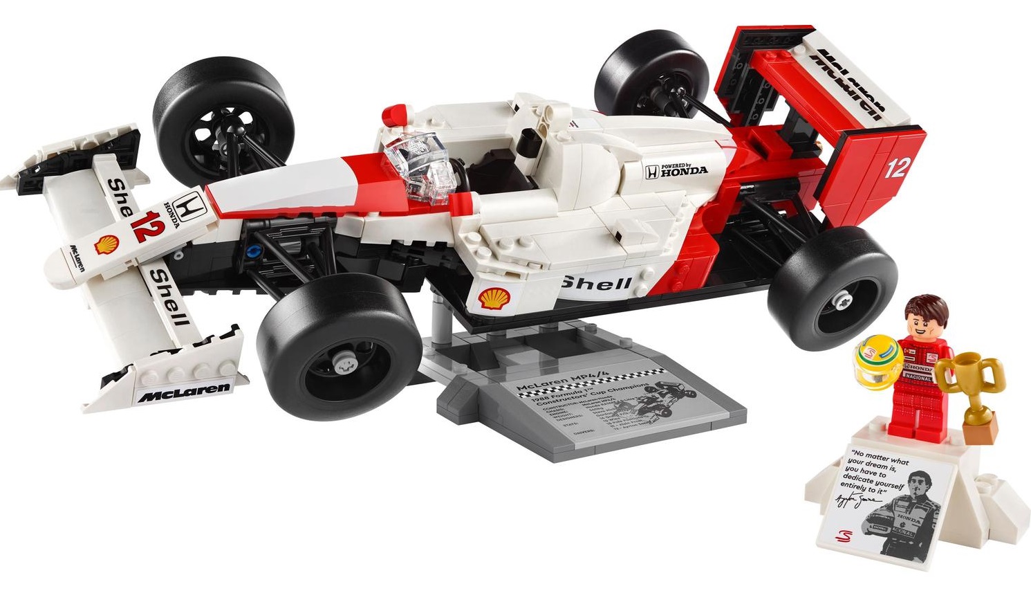 LEGO ICONS McLaren MP4/4 ir Ayrton Senna 10330