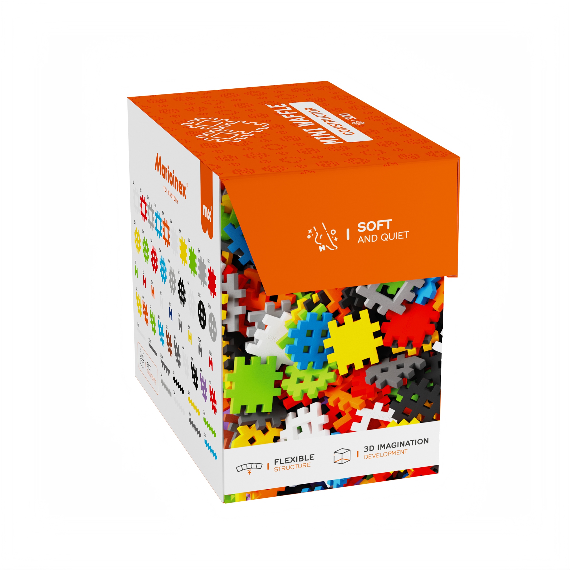 Marioinex Mini Waffle konstruktorius 350 elementų