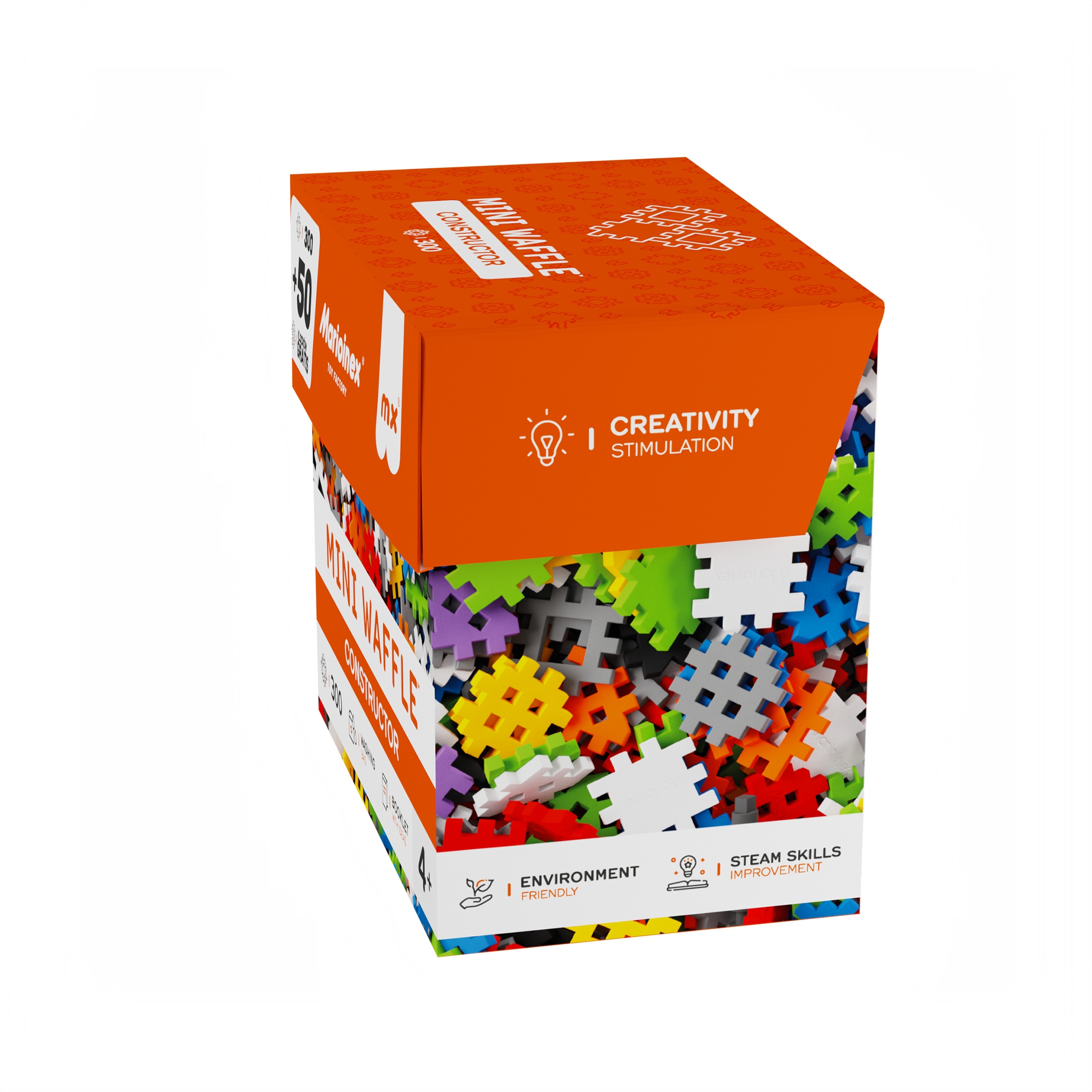 Marioinex Mini Waffle konstruktorius 350 elementų